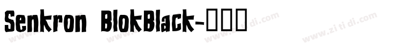 Senkron BlokBlack字体转换